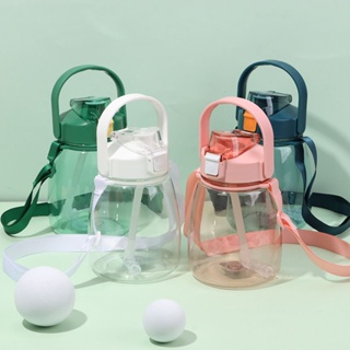 Garrafa Squeeze de Plástico com Bico e Canudo - 1000 ml - 1 Litro em Oferta na Shopee