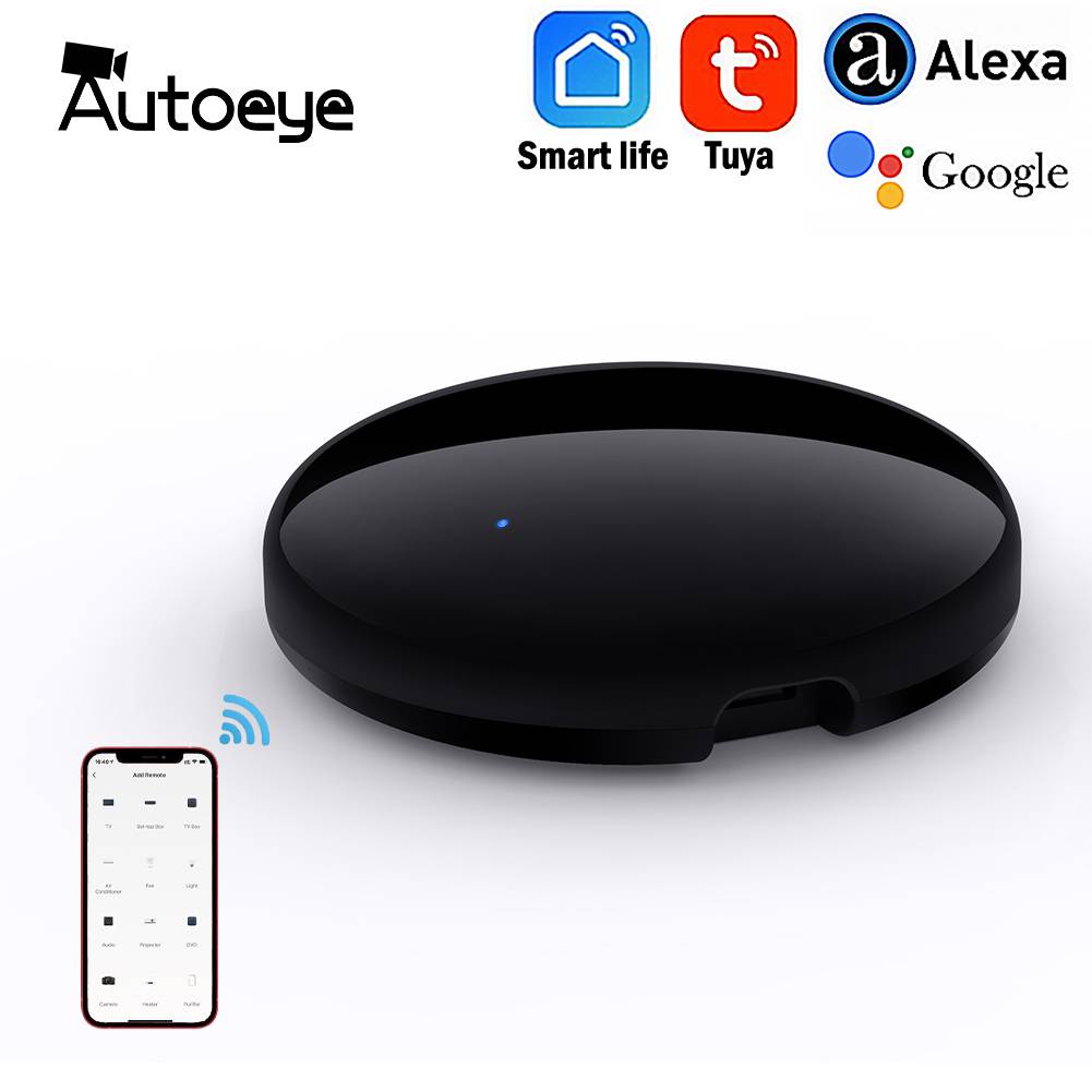 Autoeye Tuya Vida Inteligente IR Controlador Blaster De Controle Remoto ...