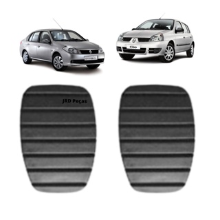 Kit Capa Pedal Renault Clio Megane Kangoo Symbol Freio Embreagem em Oferta na Shopee