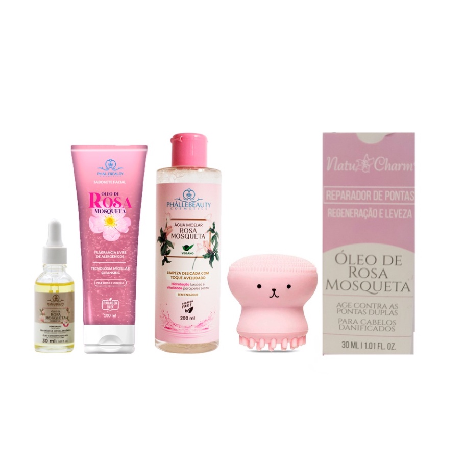 Kit Cuidados Extremos Rosa Mosqueta PhálleBeauty em Oferta na Shopee