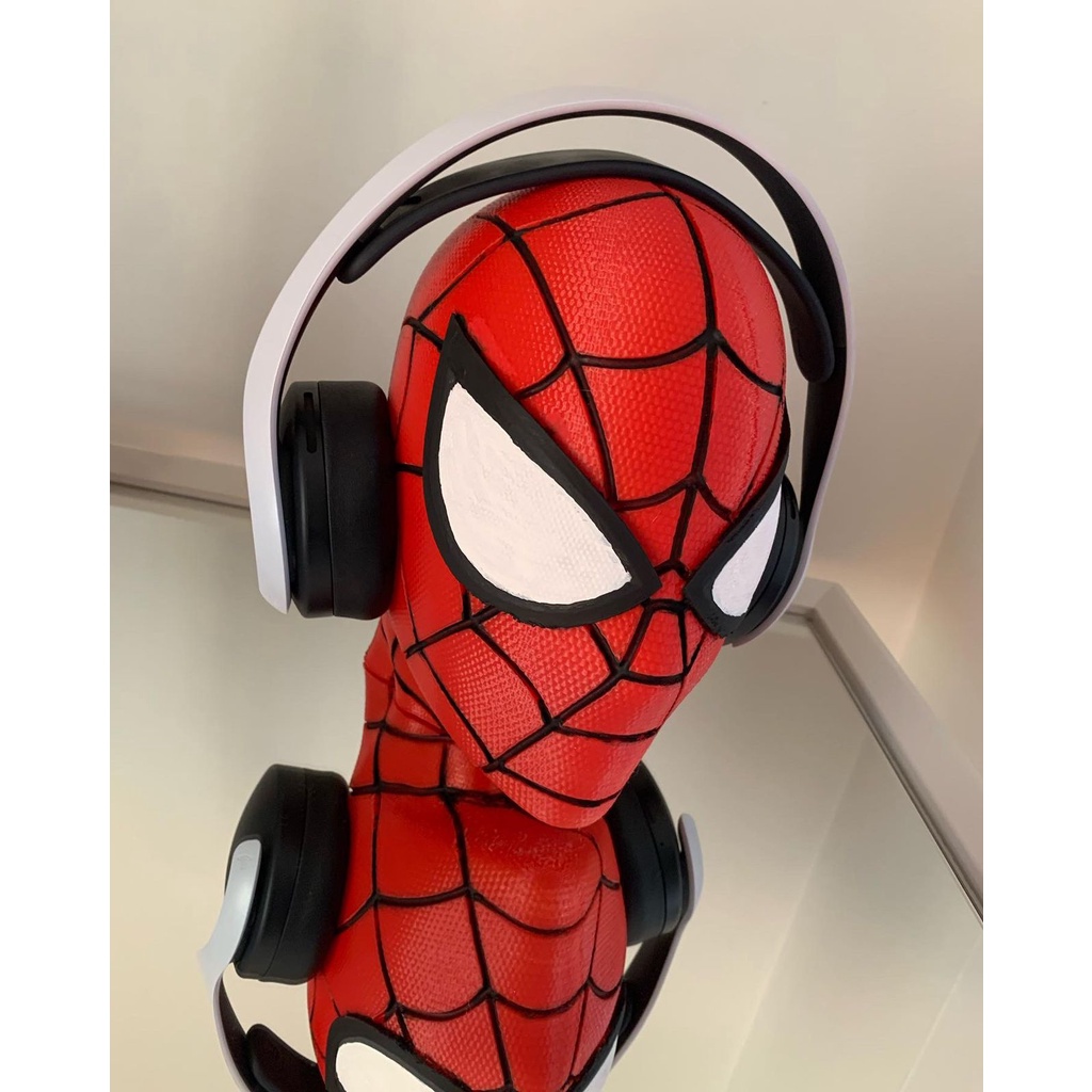 Suporte Headset Homem Aranha - Spider Man 23cm De Altura