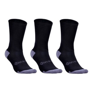 Kit 3 Pares Meia Tática Invictus Para Botas E Coturnos