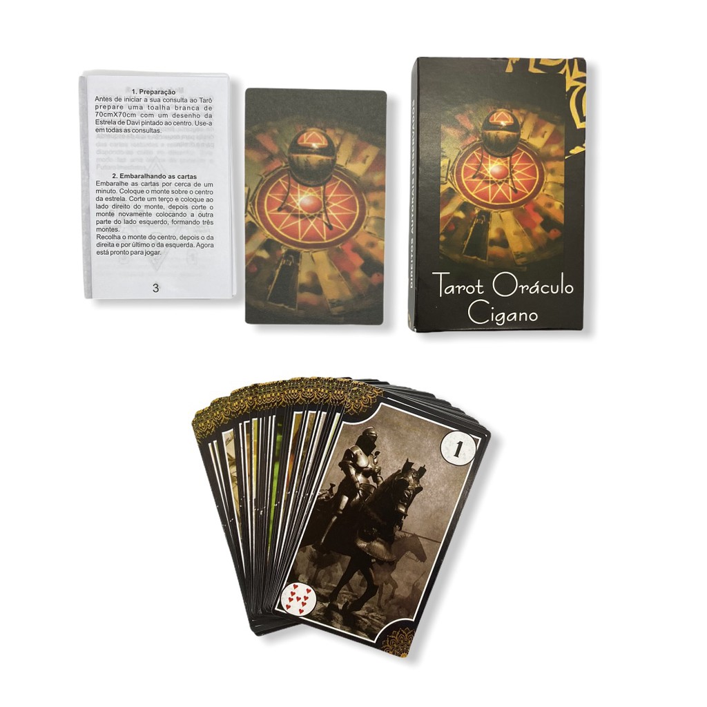 Jogo Cartas Baralho Tarot Oráculo Cigano 36 Cartas E Manual | Shopee Brasil