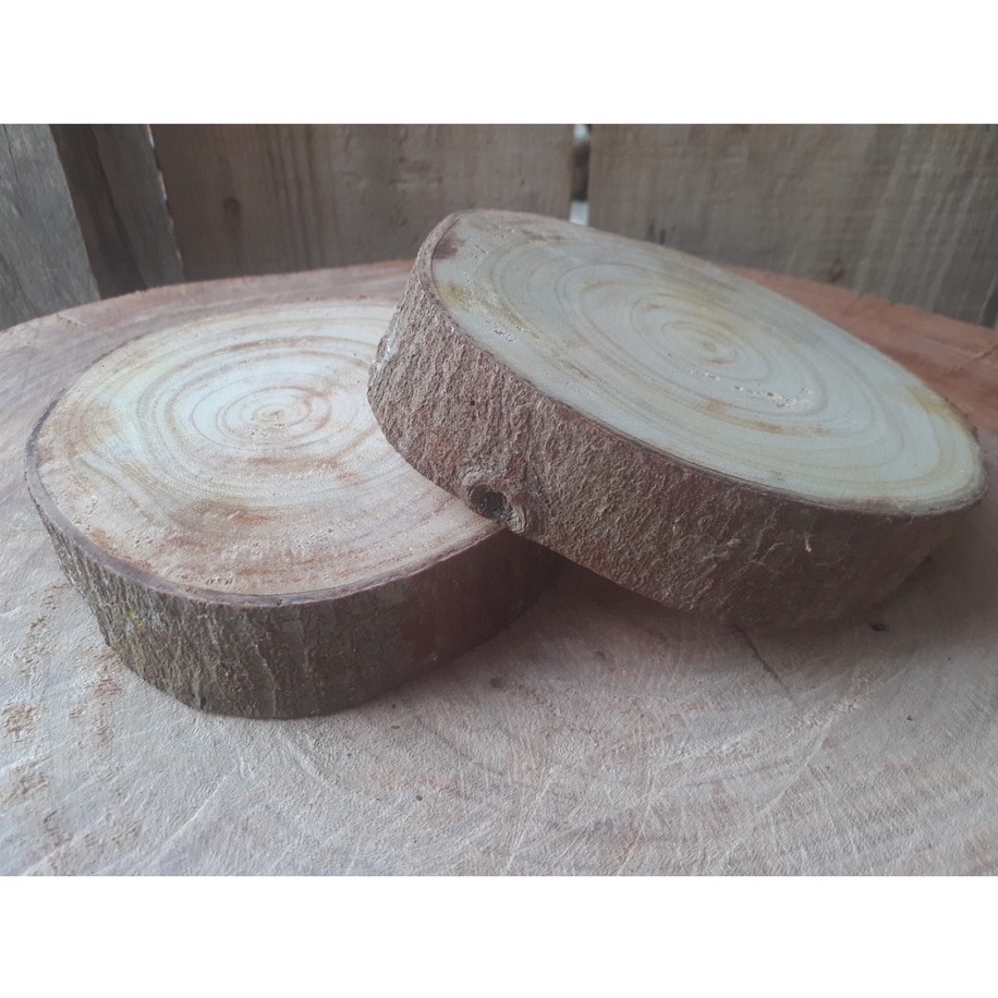 Bolacha de madeira 10cm a 16cm