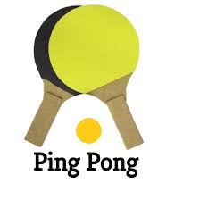 Jogo de Ping Pong com 2 Raquetes e uma Bolinha Simples Brinquedo Infantil Colorido.
