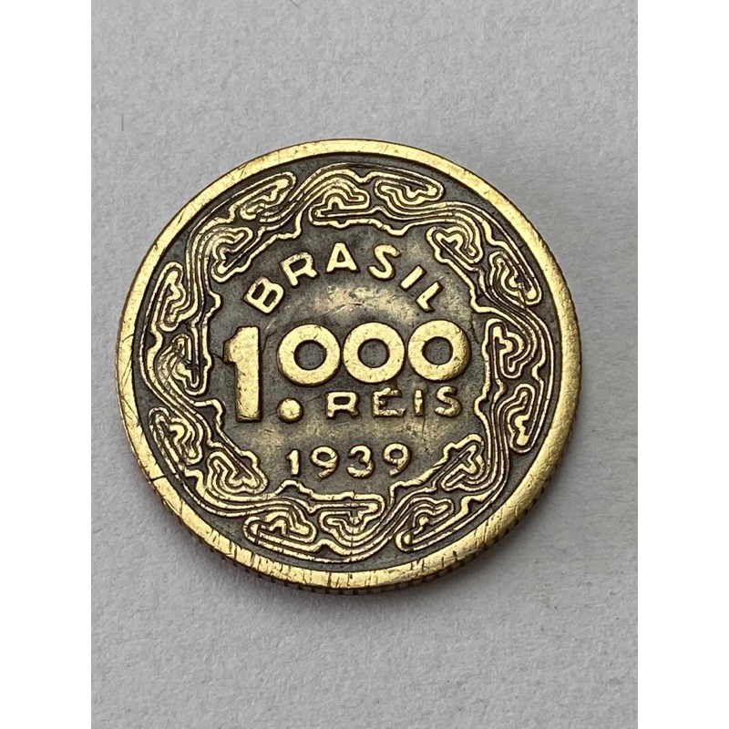 Moeda 1000 Réis 1939 - Tobias Barreto