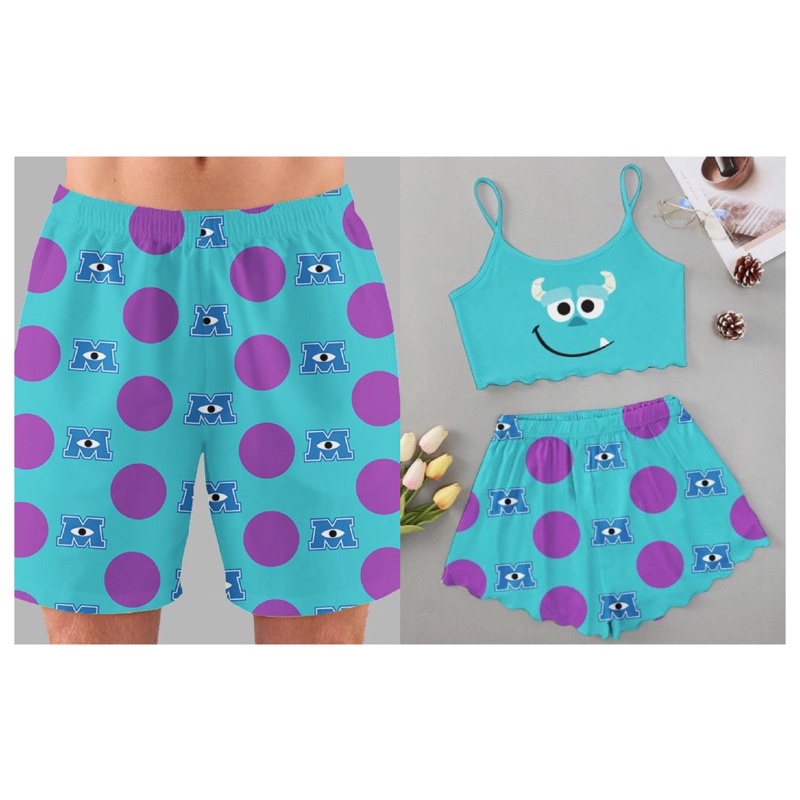 pijama kit casal conjunto casal adulto roupa de dormir baby Doll moda verão