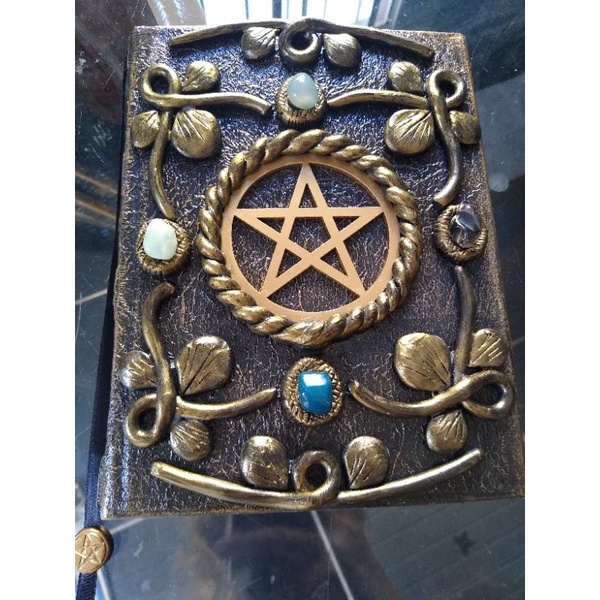 Grimorio 200 Folhas Livro das Sombras com Pentagrama Caderno Diário