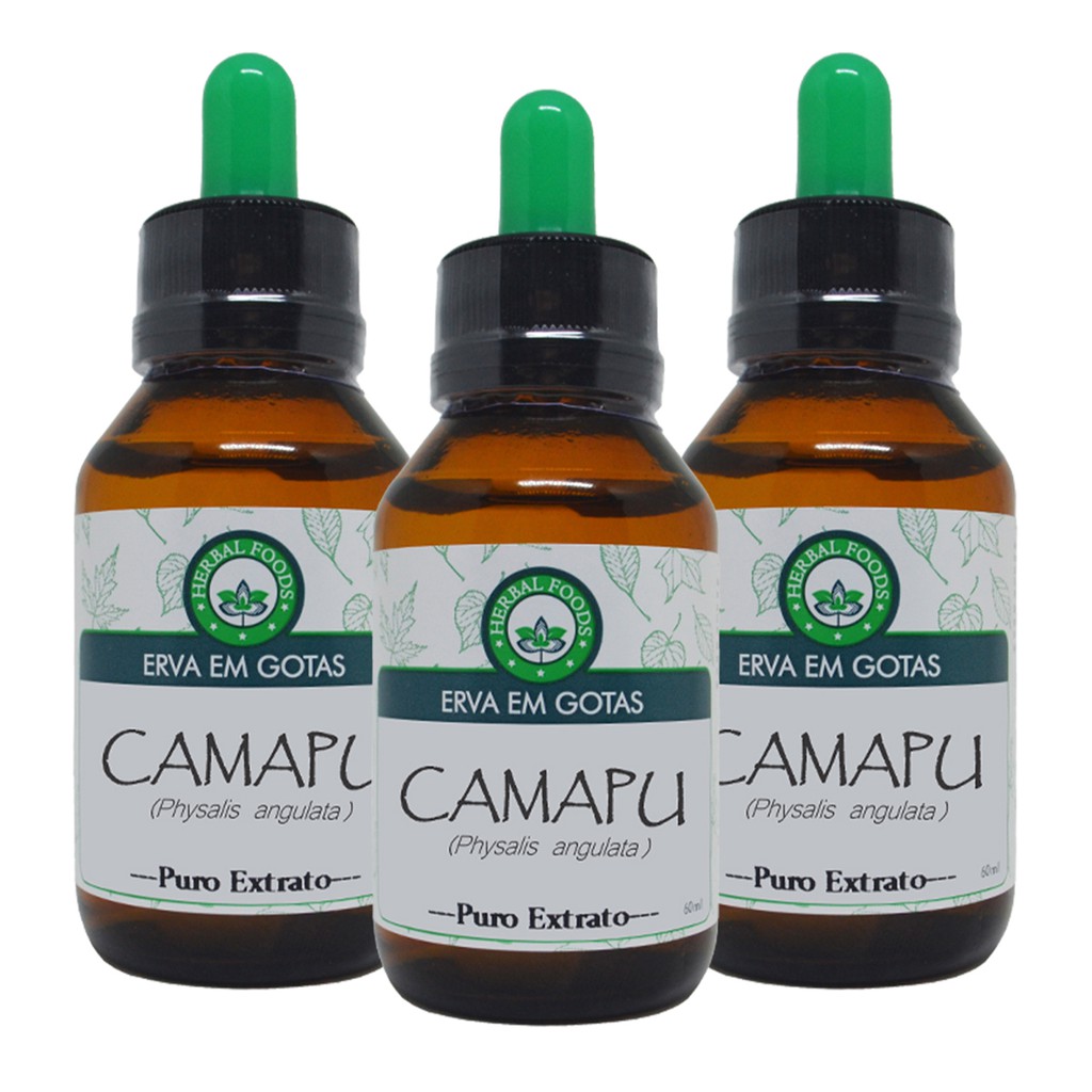 3 Extratos de Camapu 60ml - (Tintura mãe)