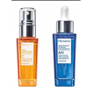 kit vitamina C ,e ácido hialurônico Avon renew