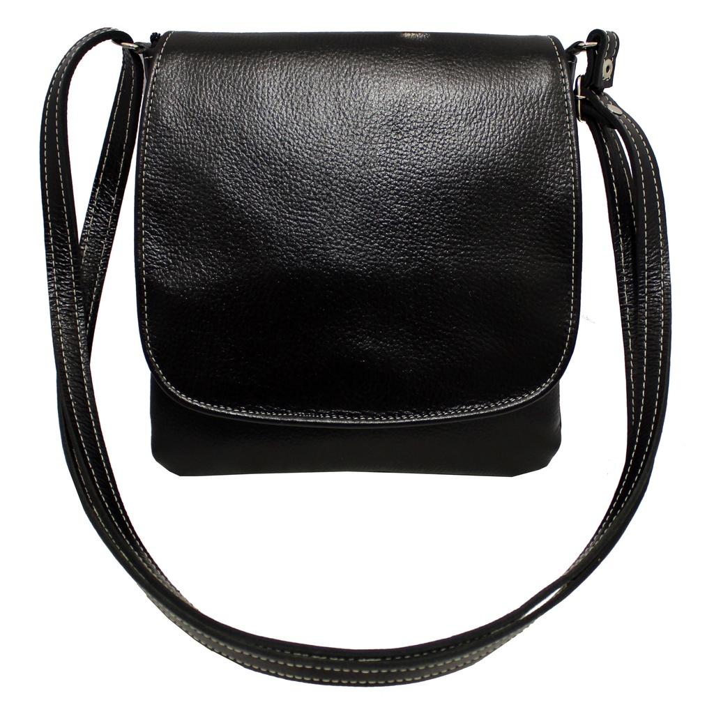 Bolsa Em Couro Feminina Transversal Social Casual Festa Tiracolo Tampa Bls129SZ