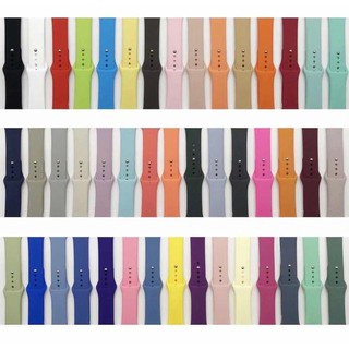 Pulseiras Sport Silicone Lisas para Iwo Apple Watch 38mm, 40mm, 42mm e 44mm Series 1,2,3,4,5,6 Pronta Entrega.