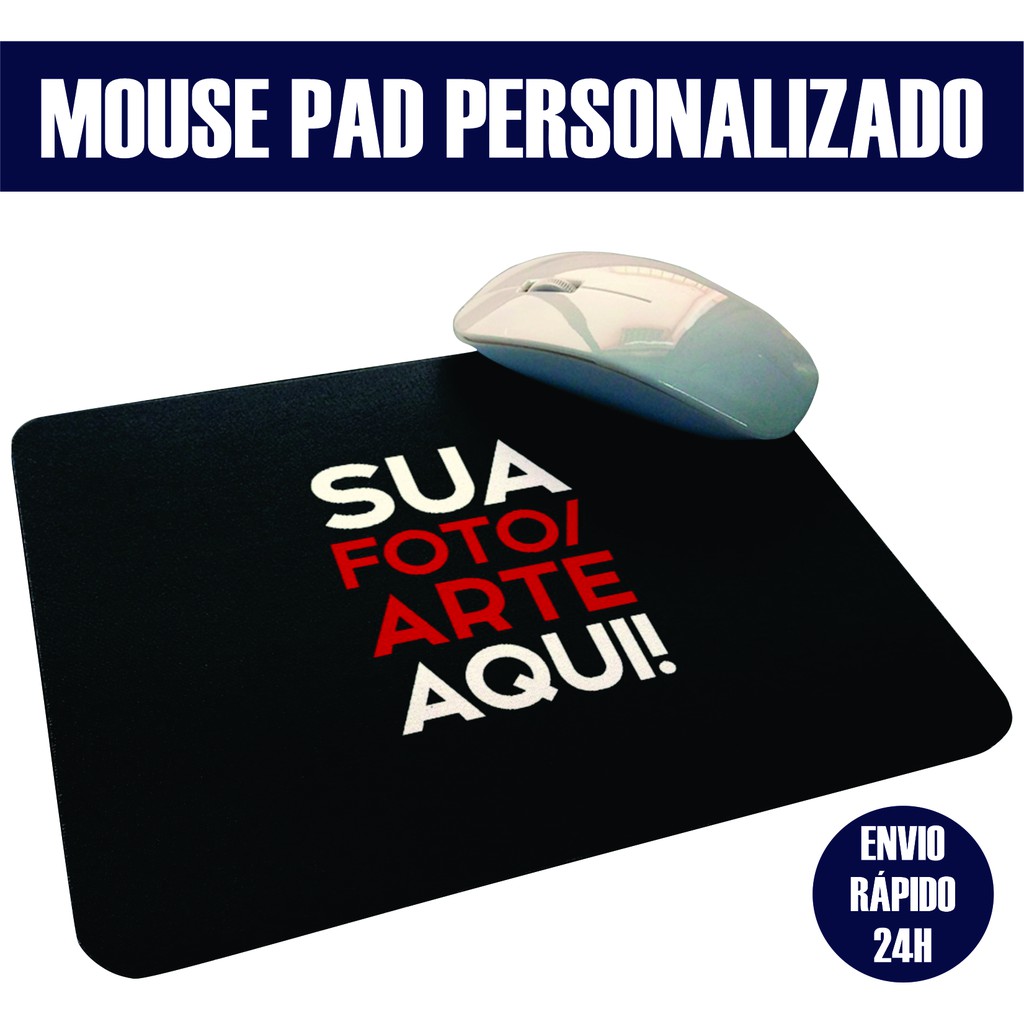 Mouse Pad Personalizado Com Sua Arte / Foto / Logo / Empresa - Mousepad 20x25