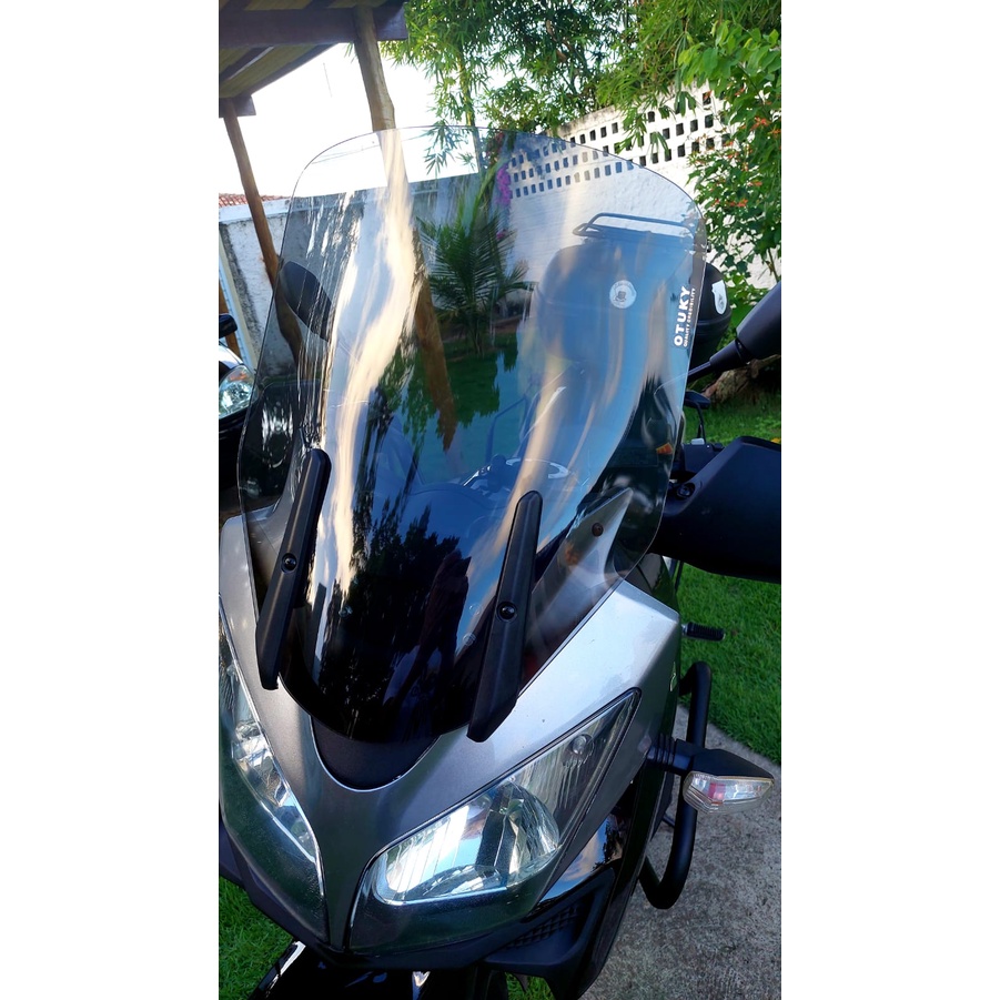 Bolha para Suzuki V-Strom Dl 1000 e DL 650 ano 2004 ate 2013 Tamanho Original Fume Clara