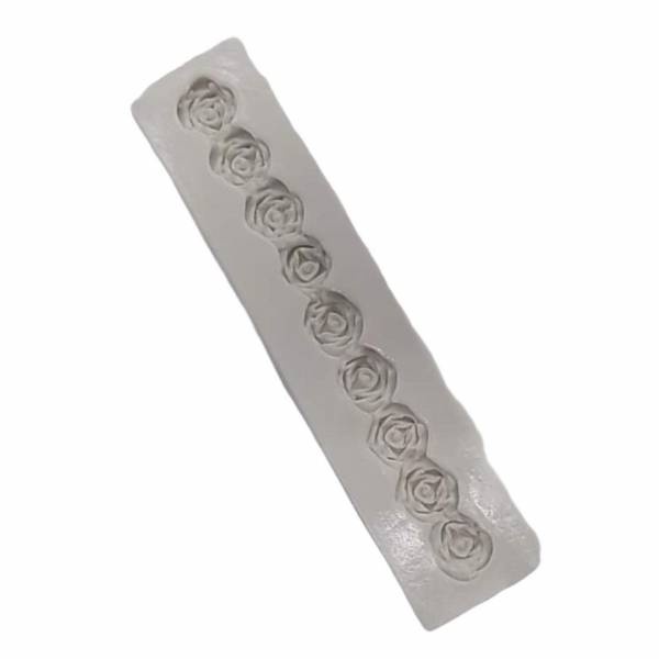 Molde De Silicone para Biscuit Artesanato e Confeitaria Cordão De Rosas Gabriela 863