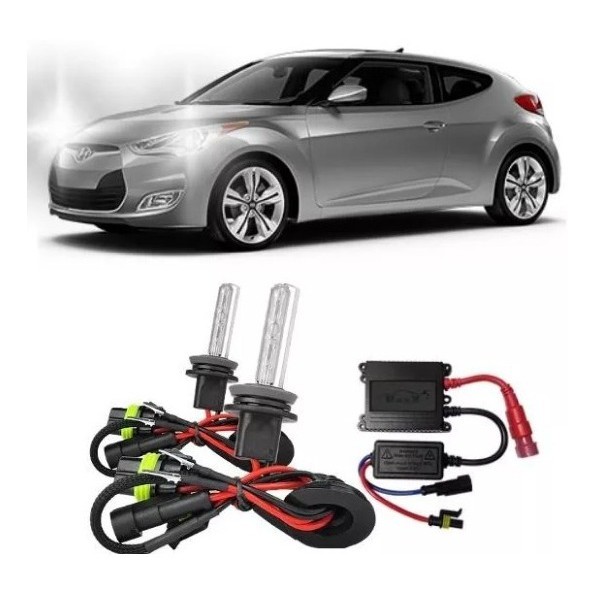 Kit Xenon Hyundai Veloster 11/13 Farol De Milha H27 8000k