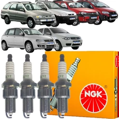 Jogo de Vela Original NGK Doblo Idea Adventure Palio Weekend Siena Strada Stilo 1.8 8v 2002 2003 2004 2005 2006 2007 a 2012 2013 2014 2015