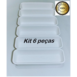 KIT 6 Peças Organizadores de Gavetas Multiuso em Oferta na Shopee