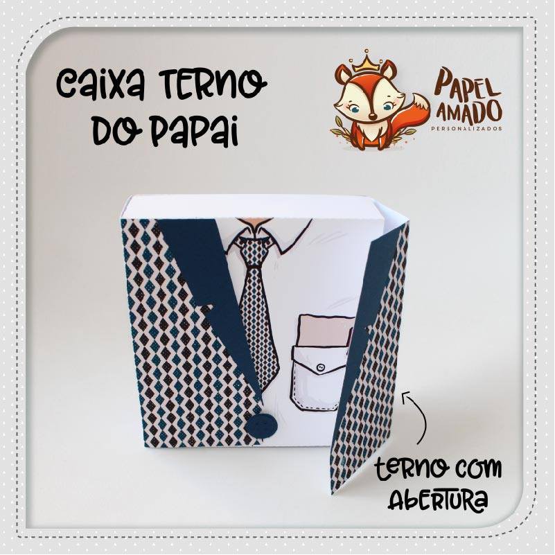 5 Caixas terno com abertura -  Dia Dos Pais