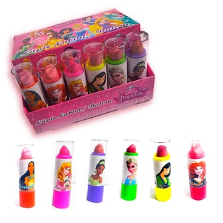 Batons princesas Infantil/ Lápis Labial Princesas da Disney belos batons das mais adorada…
