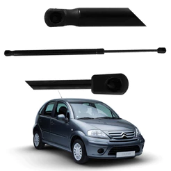 Par Amortecedor Tampa Traseira Porta Malas Para Citroen C3 2003 Em Diante