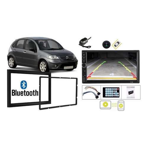 Central Kit Multimídia Citroen C3 2003 2004 2005 2006 2007 em Oferta na Shopee