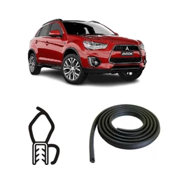 BORRACHA DO PORTA MALAS PRETA COM ABA MITSUBISHI ASX