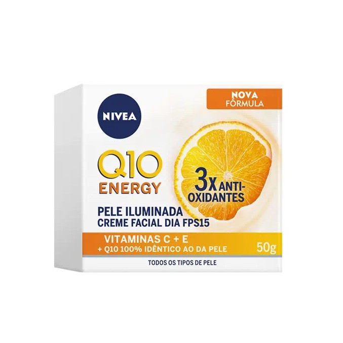 Creme Facial Q10 Energy Diurno Fps15 50g Nivea em Oferta na Shopee