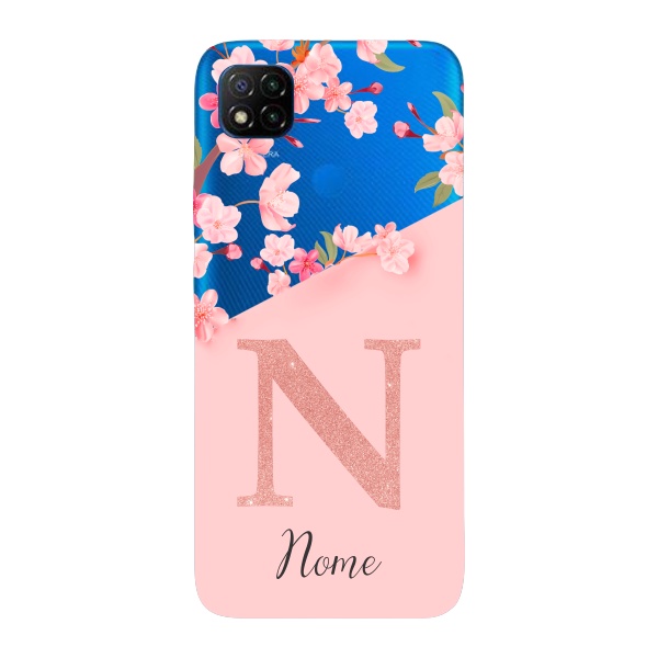 Capinha para Xiaomi RedMi 9C Anti Impacto Personalizada com nome - Delicate Flowers