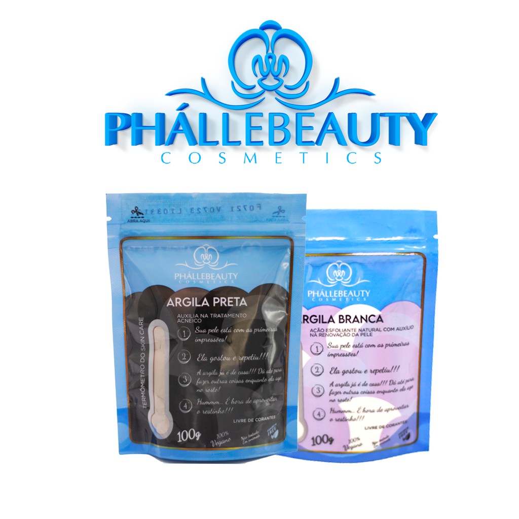 Kit Skin Care Argila Preta e Argila Branca PhálleBeauty - Beauty