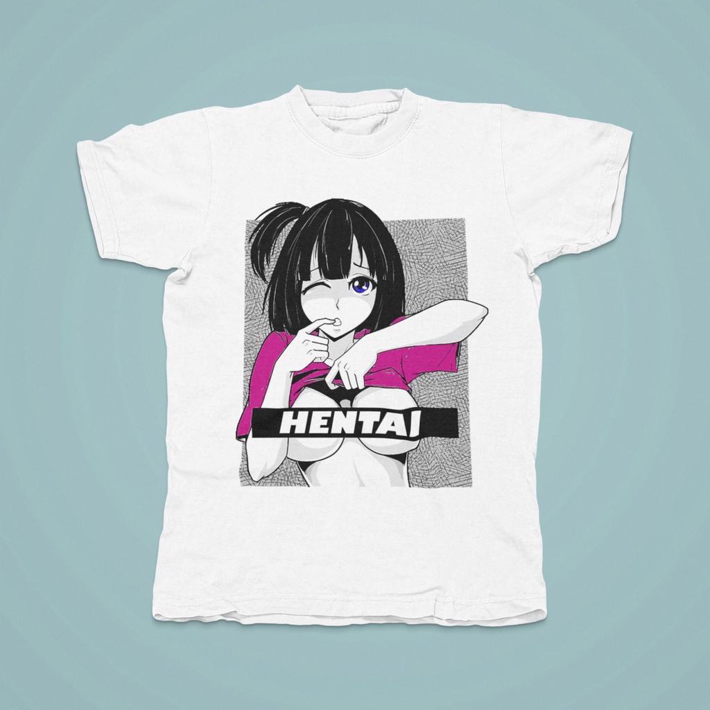 Camisa Masculina Camiseta Manga Curta Geek Hentai Anime Sexy Girl Ahegao Shopee Brasil 1077