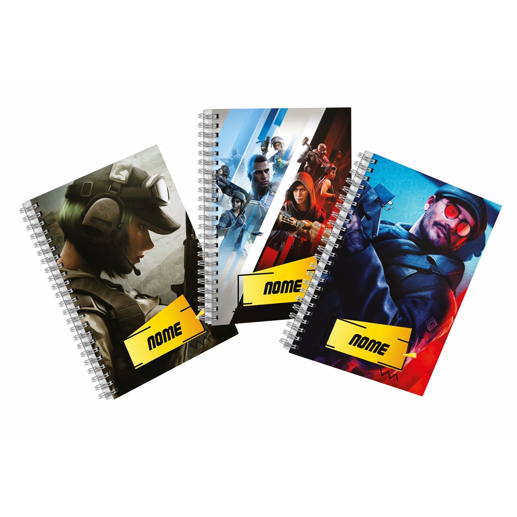 Caderno pequeno personalizado RAINBOW SIX SIEGE - com seu nome