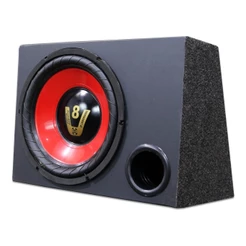 Caixa De Som Carro Dutada Grave 200w Subwoofer 12 Compet V8 Automotivo