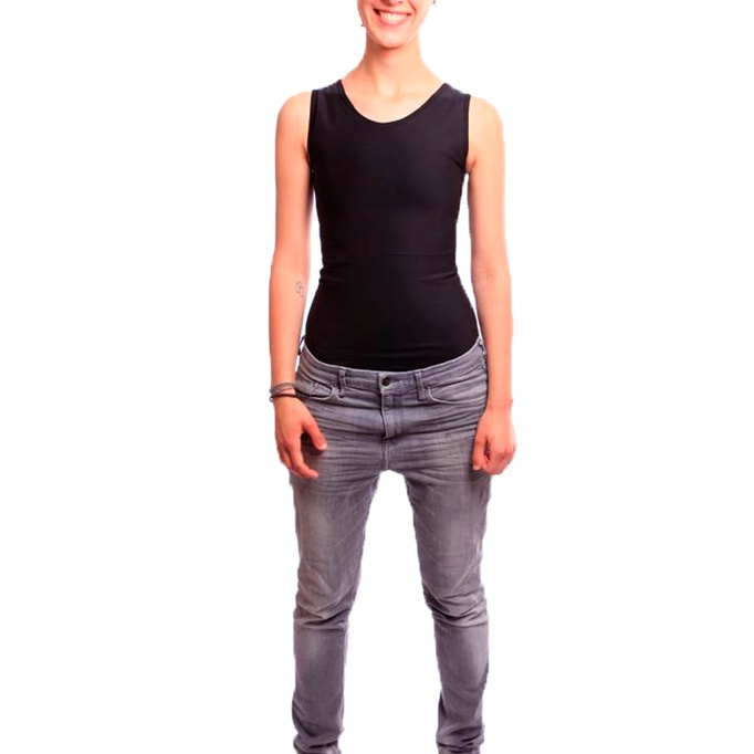 Binder Colete De Compressão De Peito Reduz Volume em Oferta na Shopee