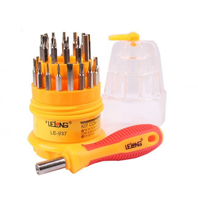 Super Kit Bancada 05 itens para Manutenção de Celular, Notbook, Relógio, Óculos Contêm 01 Manta S-160 Antiestática + 01 Jogo de Ferramentas 31 em 1 + 01 Cola B-7000 incolor de 15ml + 04 Grampos western Cl-42 aperta LCD + 01 Ventosa