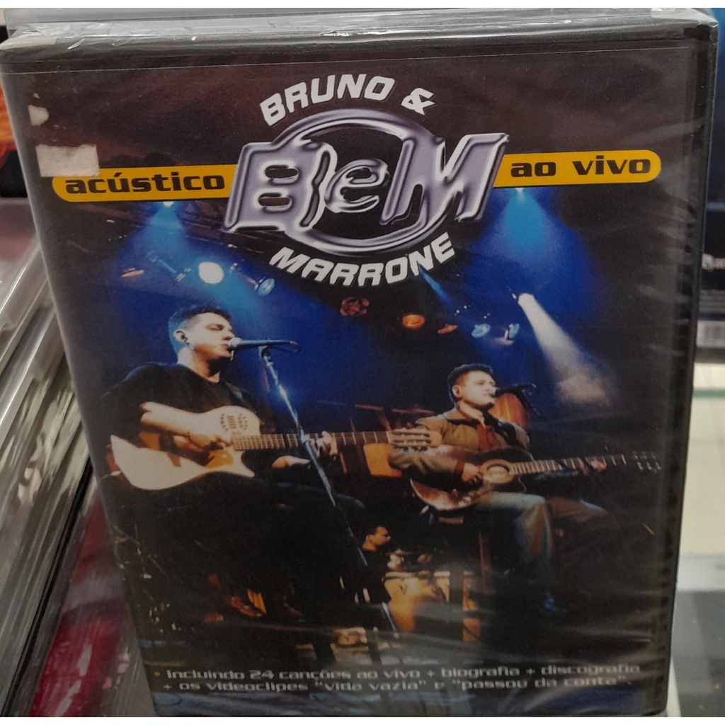 DVD-BRUNO E MARRONE- ACUSTICO-AO VIVO-LACRADO