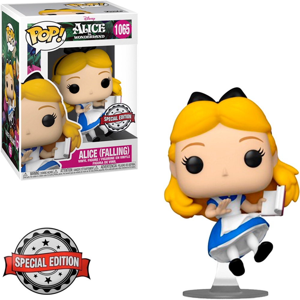 Funko Pop Disney Alice Wonderland Anniversary 70th Alice Falling Special Edition 1065 Novo Original