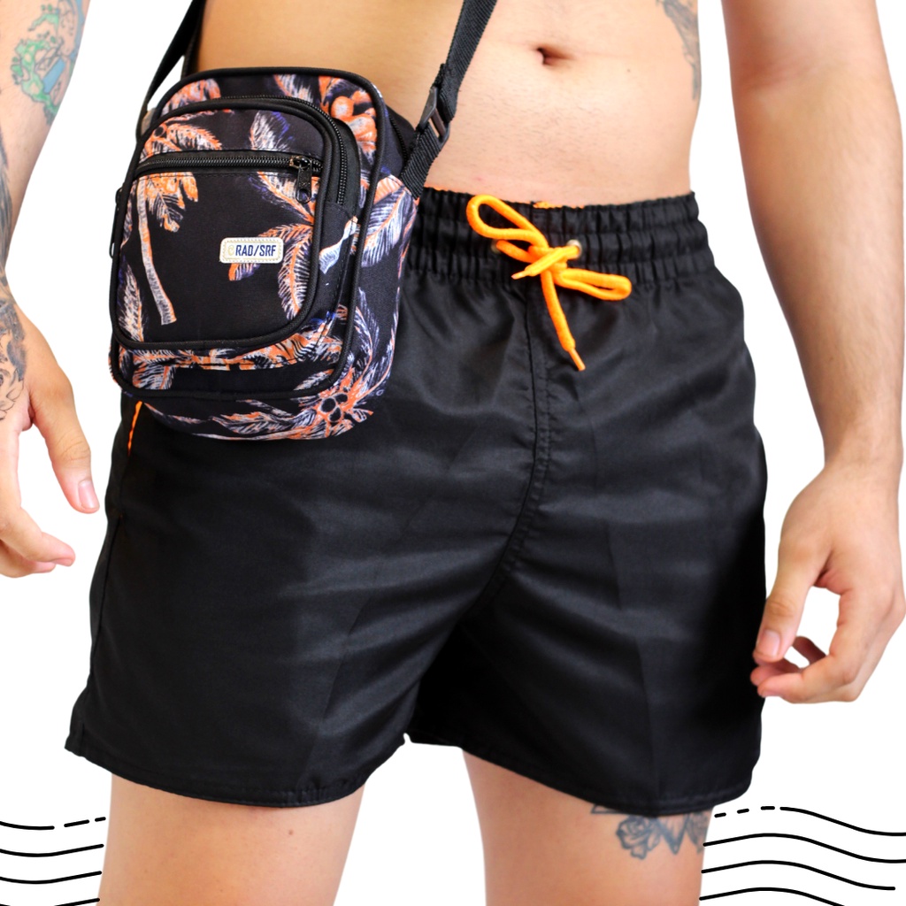 Short Tactel Curto Liso Moda Praia Tecido Grosso RAD