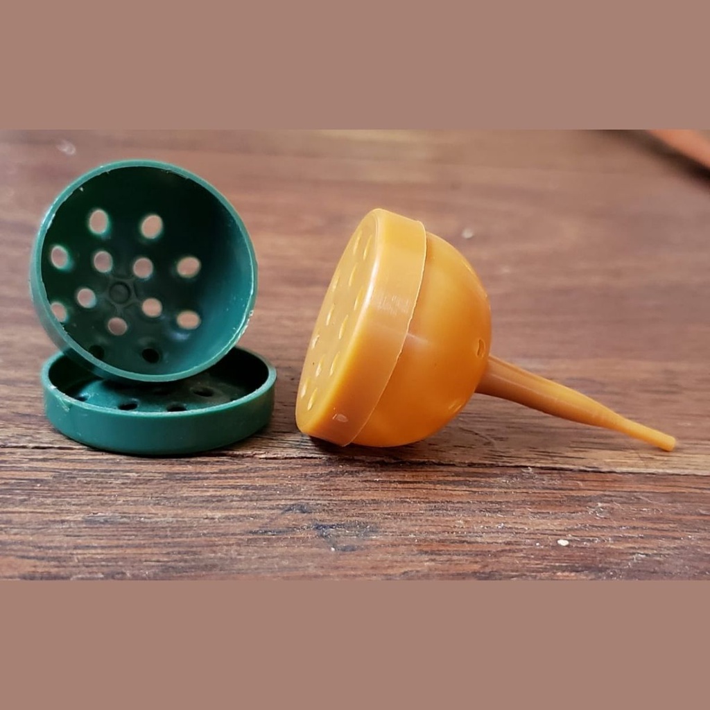 Kit com 5 Porta Bokashi porta-adubo Osmocote para orquídeas e plantas em geral