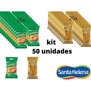 kit 50 sacos de Amendoim Santa Helena - 24g cada.