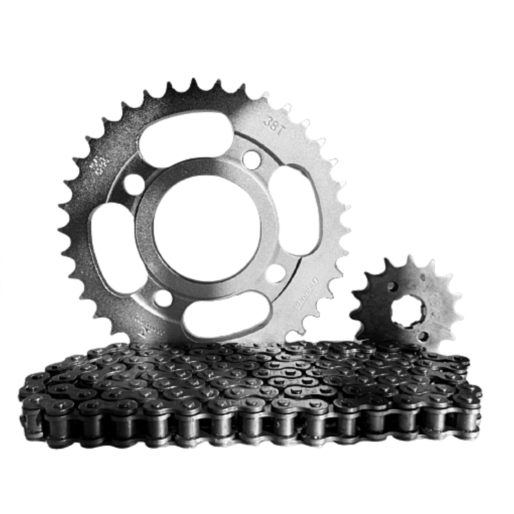 Kit Relação Cg Titan 150/160 Fan 125 Start 150 Todas Aço 1045