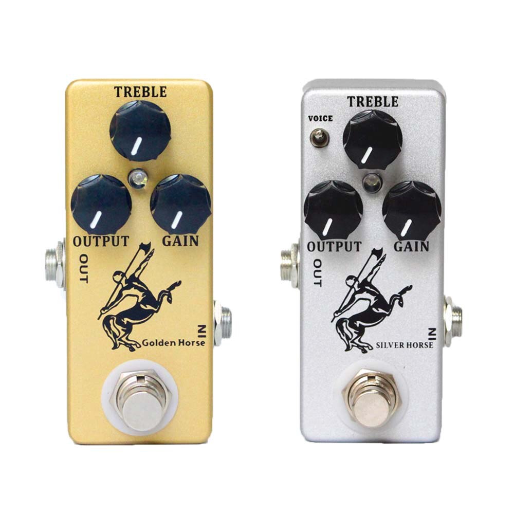 Pedal De Efeito Overdrive De Guitarra De Cavalo Dourado/Prateado MOSKY True Bypass Klon Centaur Clone