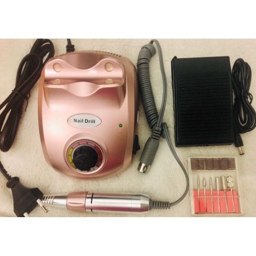 Lixadeira Porquinho Lixa Motor Unha Elétrica Profissional 35000 RPM Bi volt Electric Nail Drill Manicure Machine