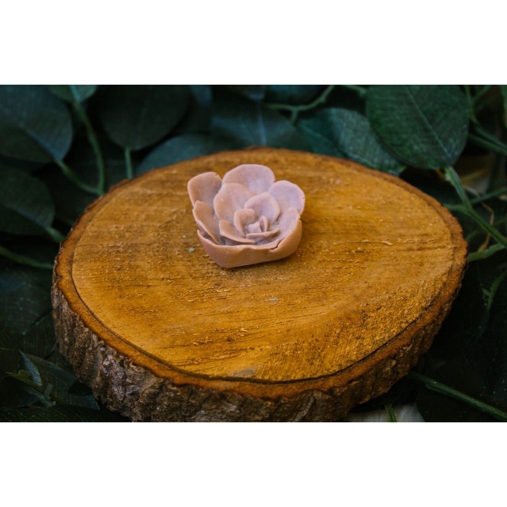 Molde, Forma de Silicone Para Sabonetes Artesanais, Artesanatos, Resina, Biscuit, Modelo Molde de Silicone 0065 - Molde de Silicone Rosa do Hawia P
