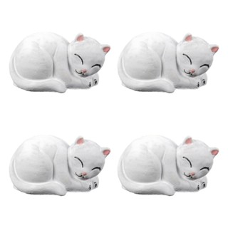 Gato Deitado Miniatura Pct C/4 Gatos em Oferta na Shopee
