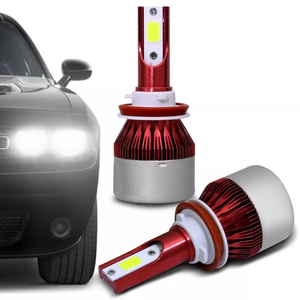 Kit Lâmpada Smart Led 8000 LÚMENS MODELOS H1,h3,h4,h7,h8,h11,h16,h27,hb3 E Hb4 Efeito Xenon