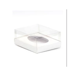 Caixa Ovo de Colher 250g BRANCA - 15cm x 13cm x 6,5cm- 5un
