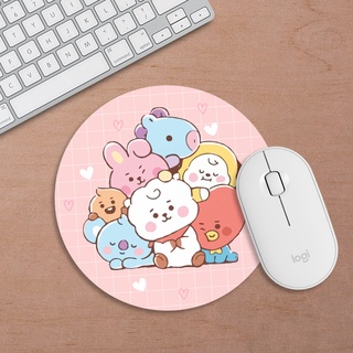 Mouse Pad BT21 Fofo Rosa