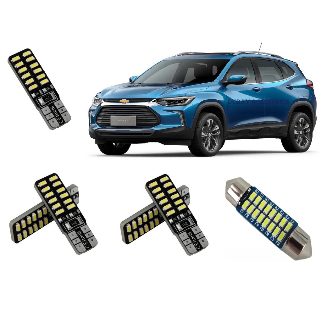 Kit Led Premium Chevrolet Tracker Lt 2021 Teto Malas Re em Oferta na Shopee