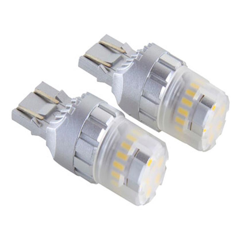 Lampada Led Titanium T20 W21w 23 Smd 12v 2 Polos Branco